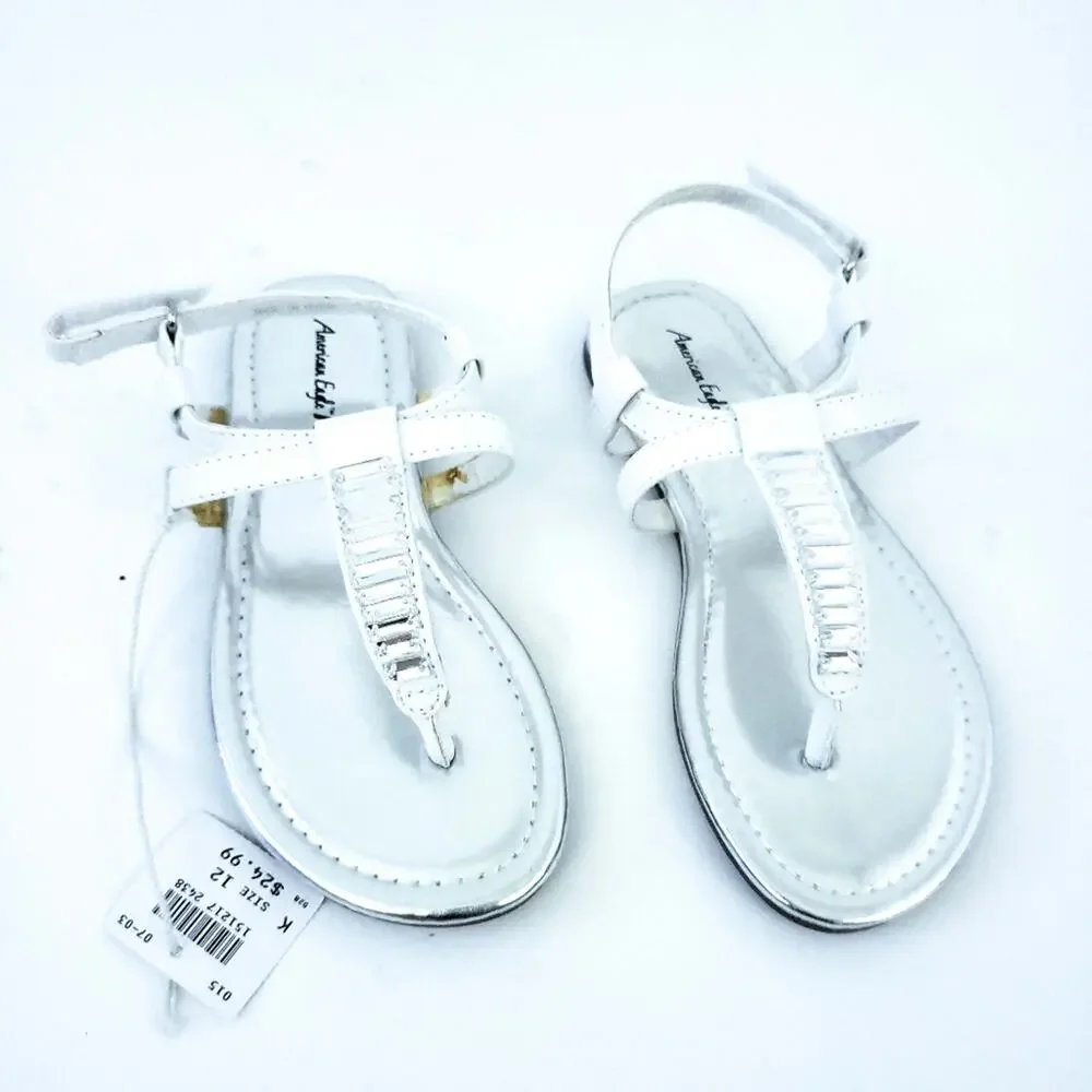 NWT America Eagle White Sandal Size 12